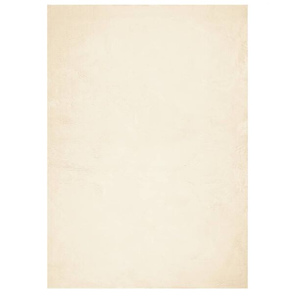 vidaXL Kilimas HUARTE, kreminės spalvos, 140x200 cm, trumpi &scaron;ereliai