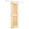 vidaXL Slankios durys 70 x 210 cm Natūrali ir Balta