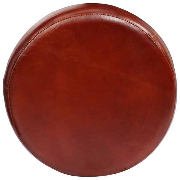 vidaXL Baro taburetės, 2vnt., tikra oda