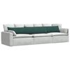 vidaXL Sofa Pagalvės 2 pcs Tamsiai žalia 200 x 40 cm