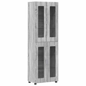 vidaXL Auk&scaron;tas spintelė FLORIN 60 x 35 x 182 cm Pilkas Sonoma