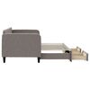 vidaXL Lova su i&scaron;traukiama dalimi/stalčiais, taupe, 80x200cm, audinys