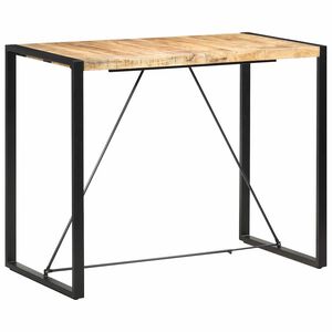 vidaXL Baro stalas, 140x70x110cm, mango medienos masyvas