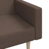 vidaXL Dvivietė sofa-lova, taupe spalvos, audinys