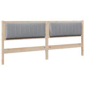 vidaXL Apmu&scaron;ta lovos galvūgalis Ruda 200 cm Kietos pu&scaron;ies mediena