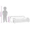 vidaXL Vaiki&scaron;ka sofa, juodos spalvos, 90x53x30cm, dirbtinė oda