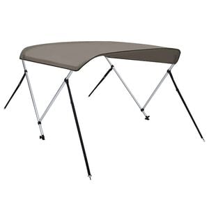 vidaXL Bimini vir&scaron;aus stogelis, pilkas, 150x120x110cm, 2 lankų rėmas