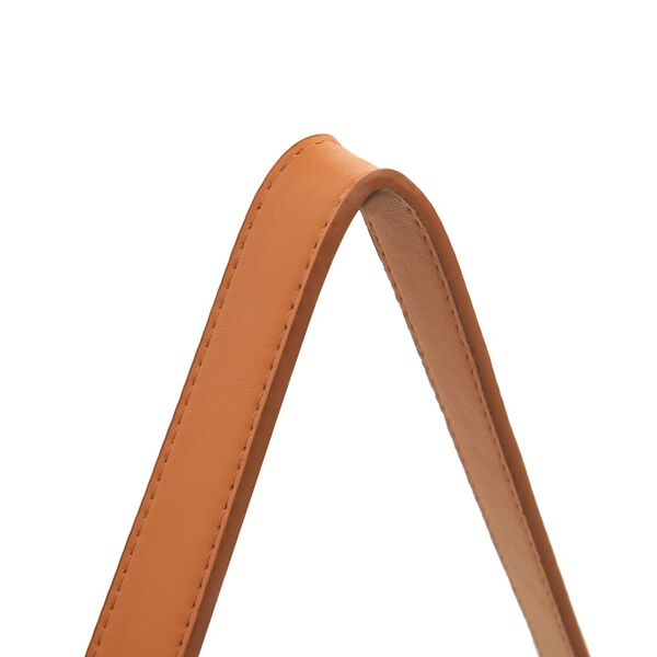 vidaXL Sieninis veidrodis su dirželiu, auksinės spalvos, 50cm