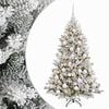 vidaXL Dirbtinė Kalėdų eglutė su burbulais 120 cm 150 LED &Scaron;ilta balta