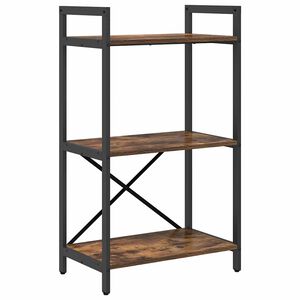 vidaXL Knygų lentyna 3 auk&scaron;tų 56 x 34 x 96 cm Apdirbta mediena