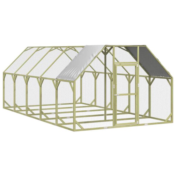 vidaXL Vi&scaron;tidė, 268x500x190cm, impregnuotos pu&scaron;ies medienos masyvas