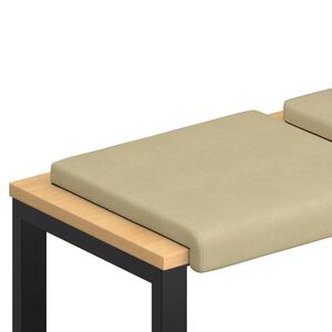 vidaXL Suoliuko pagalvė 4 vnt. mančester Pilkai žalia Gylis 35 cm