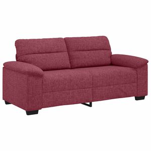 vidaXL Dvivietė sofa, vyno raudonumo, 180x81x84 cm, audinys