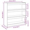 vidaXL Knygų spinta Sena mediena 100 x 30 x 103 cm Apdirbta mediena