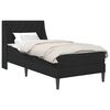 vidaXL Lovos rėmas su čiužiniu Juoda 90 x 190 cm Aksomas