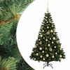 vidaXL Dirbtinė Kalėdų eglutė su burbulais 120 cm 150 LED &Scaron;ilta balta
