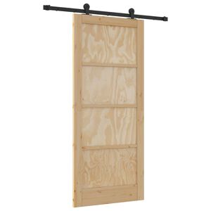 vidaXL Slankios durys ORKDAL 86 x 198,5 cm Pu&scaron;ies medienos masyvas