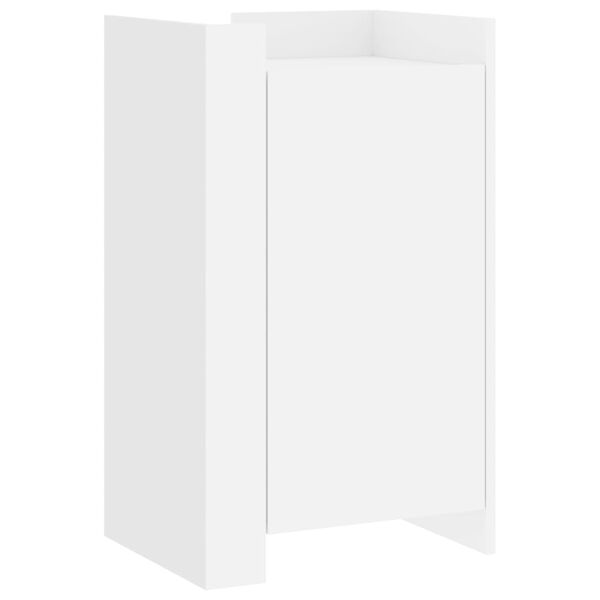 vidaXL &Scaron;oninė spintelė, baltos spalvos, 45x35x75cm, apdirbta mediena