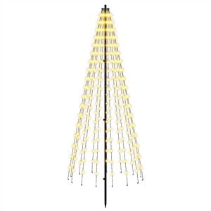 vidaXL LED Kalėdų medis EKENAS 165 cm 270 LED &Scaron;ilta balta Geležis