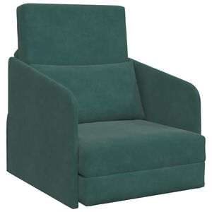 vidaXL Sofa lova Tamsiai žalia 65 x 80 x 83 cm Aksomas