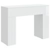 vidaXL Kavos staliukas Itin blizgi balta 102 x 35 x 75 cm