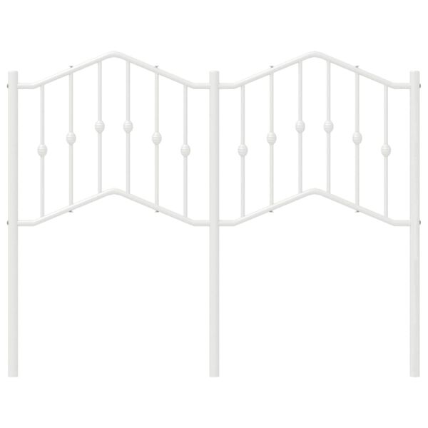 vidaXL Metalinis pakaitinis galvūgalis, baltos spalvos, 120cm