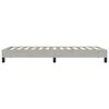 vidaXL Lovos rėmas be čiužinio &Scaron;viesiai pilkas 80x220 cm aksomas