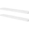 vidaXL Sieninės lentynos, 4vnt., baltos, 100 cm