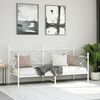 vidaXL Dieninė lova be čiužinio Balta 75x190 cm Plienas