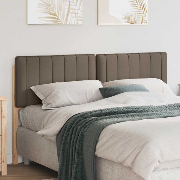 vidaXL Apmu&scaron;ta lovos galvūgalis su galvūgalio Ruda ir Taupe 160 cm