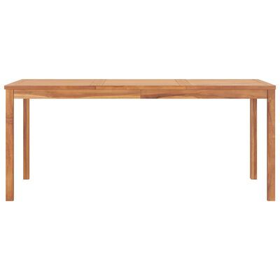 vidaXL Sodo valgomojo stalas, 180x90x77cm, tikmedžio medienos masyvas