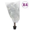 vidaXL Uždangalai augalams su virvutėmis, 4vnt., 0,8x1,2m, 70g/m&sup2;