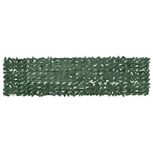 vidaXL Balkono pertvara, 300x75cm, su tamsiai žaliais lapais
