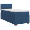 vidaXL Spyruoklinė lova su čiužiniu Mėlyna 100 x 200 cm Audinys