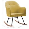 vidaXL Supama kėdė, garstyčių geltonos spalvos, aksomas