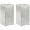 vidaXL Augalų stovas 2 pcs Sidabrinė 40 x 40 x 80 cm Plienas