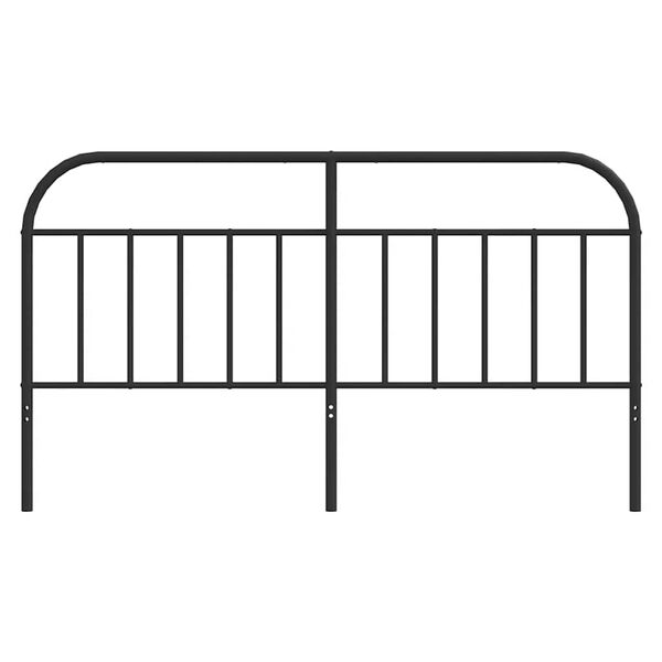 vidaXL Metalinis pakaitinis galvūgalis, juodos spalvos, 180cm