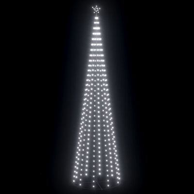 vidaXL Kalėdų eglutė, 160x500cm, kūgio formos, 752 šaltos baltos LED