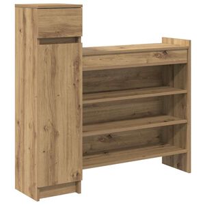 vidaXL Batu skrynia su stalčių Amatininkų ąžuolas 100,5 x 28 x 100 cm