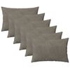 vidaXL Pagalvėlės užvalkalas 6 pcs HEERLEN &Scaron;viesiai pilka 40 x 60 cm