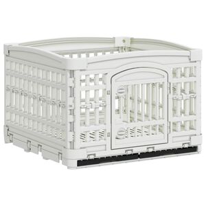 vidaXL 4 panelių &scaron;unų žaidimų buferis 122 x 106,5 x 82 cm Plastmasė