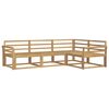vidaXL Lauko sofos komplektas 4 pcs Balta 250 x 170,5 x 73 cm