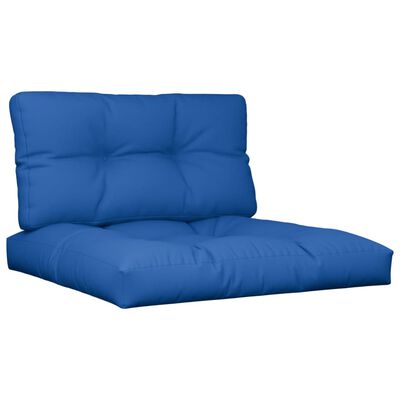 vidaXL Palečių pagalvėlės, 2vnt., karališkos mėlynos spalvos, audinys