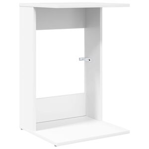 vidaXL &Scaron;oninis stalas Balta 40 x 38 x 62,5 cm Apdirbta mediena