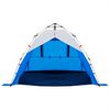 vidaXL Paplūdimio palapinė, mėlyna, trivietė, greito atleidimo