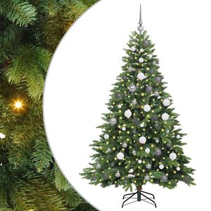 vidaXL Dirbtinė Kalėdų eglutė su 300 LED Žalia 180 cm PE ir PVC