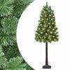 vidaXL Dirbtinė Sulankstoma Kalėdų Eglutė 120 cm 150 LED &Scaron;ilta balta
