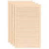 vidaXL Spintelės durelės, 4vnt., 99,3x59,4cm, pu&scaron;is, žaliuzių dizaino