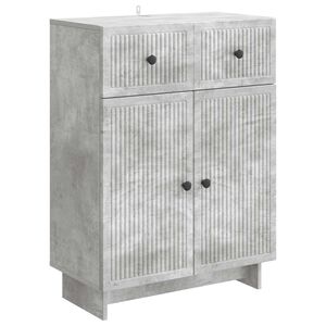 vidaXL Kabalas Betono pilka 66 x 34,5 x 90 cm Apdirbta mediena