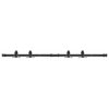 vidaXL stumdomų spintelių durų komplektas 122 cm anglinis plienas